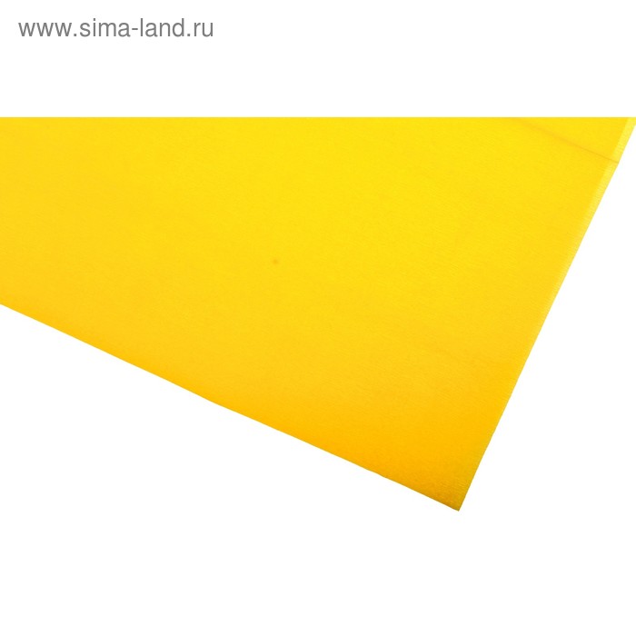 Бумага крепированная 50*250 см Sadipal 1 л 32 г/м2, растяжение 70%, канарейка желтая 12437 - Фото 1