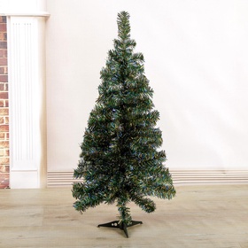 Искусственная ёлка цветная «Зимнее волшебство. Радуга» синий, 90 см, d нижнего яруса 40 см, d иголок 6 см, 90 ПВХ веток отгибаются