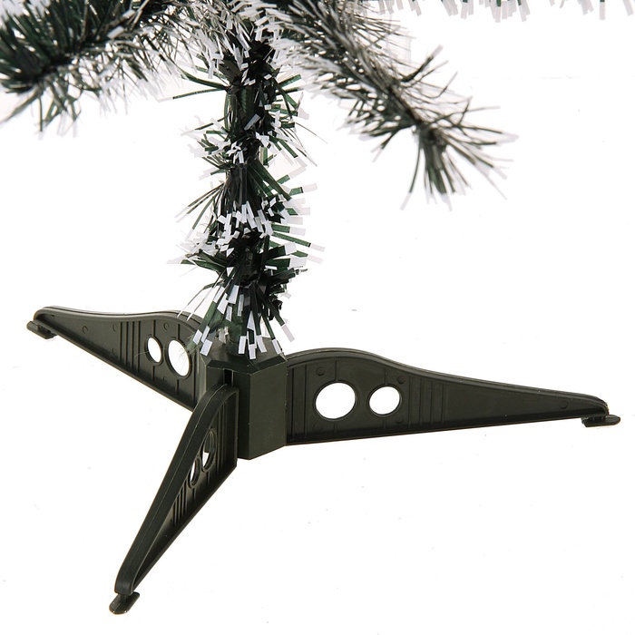 Искусственная ёлка с инеем «Зимнее волшебство. Радуга», 90 см, d нижнего яруса 40 см, d иголок 6 см, 90 веток ПВХ веток отгибаются 703630