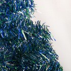 Ёлка радуга с синим 60 см, d иголок 6 см, d нижнего яруса 34 см, 60 веток, пласт подставка - Фото 2