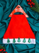 Колпак новогодний «Ёлка» с наклейкой, красный - Фото 4