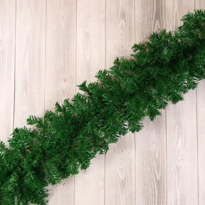 Гирлянда хвойная новогодняя «Зимнее волшебство», ёлочная, 270 см, d=6 см, 220 веток, 12.5 см - Фото 1