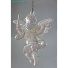 Набор украшений "Лёд - ангелочки перелив" (набор 6 шт) 6 см - Фото 3