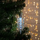 Подвеска световая "Льдинка" (батарейки в комплекте), 10 см, 1 LED, RGB - Фото 1