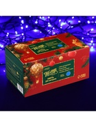 Гирлянда «Нить» 20 м, IP44, тёмная нить, 200 LED, свечение синее, 8 режимов, 220 В 705564 - фото 319928285