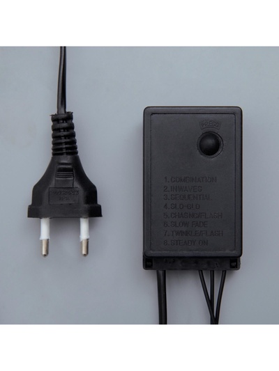 Гирлянда «Нить» 20 м, IP44, тёмная нить, 200 LED, свечение мульти, 8 режимов, 220 В