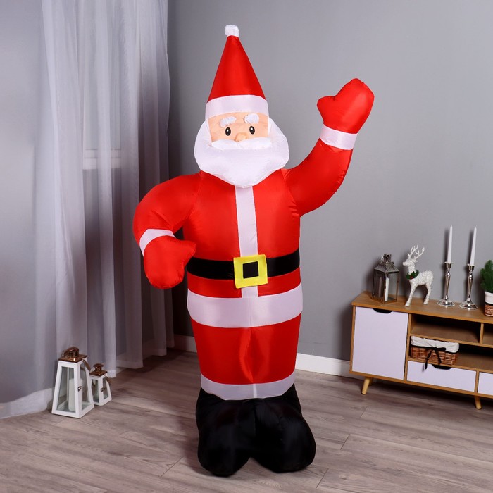 Надувная фигура "Дед Мороз" приветствует, 180 см - Фото 1