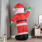 Надувная фигура новогодняя «Зимнее волшебство. Дед Мороз приветствует», светится, 180 см - Фото 2