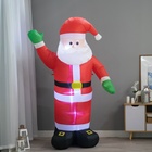 Надувная фигура новогодняя «Зимнее волшебство. Дед Мороз приветствует», светится, 180 см - Фото 3