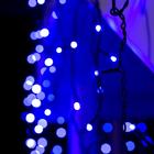 Гирлянда «Бахрома» 4 × 0.6 м, IP44, тёмная нить, 180 LED, свечение синее, 8 режимов, 220 В - фото 8229888