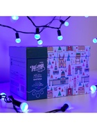 Гирлянда «Нить» 20 м с насадками «Шарики 1.5 см», IP44, тёмная нить, 200 LED, свечение синее, 8 режимов, 220 В 705953 - фото 319933993