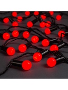 Гирлянда «Нить» 20 м с насадками «Шарики 1.5 см», IP44, тёмная нить, 200 LED, свечение красное, 8 режимов, 220 В - фото 7338988