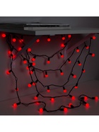 Гирлянда «Нить» 20 м с насадками «Шарики 1.5 см», IP44, тёмная нить, 200 LED, свечение красное, 8 режимов, 220 В - фото 7338991