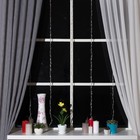 Гирлянда «Водопад» 2 × 1.5 м, IP20, прозрачная нить, 400 LED, свечение красное, 8 режимов, 220 В - Фото 2