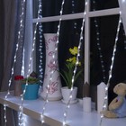 Гирлянда "Дождь" 2 х 3 м, LED-800-220V, 8 режимов, нить прозрачная, свечение белое - Фото 3