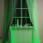 Гирлянда "Водопад" 2 х 3 м , IP20, прозрачная нить, 800 LED, свечение зелёное, 8 режимов, 220 В - Фото 1