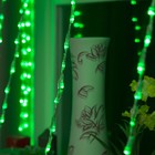 Гирлянда "Водопад" 2 х 3 м , IP20, прозрачная нить, 800 LED, свечение зелёное, 8 режимов, 220 В - Фото 2