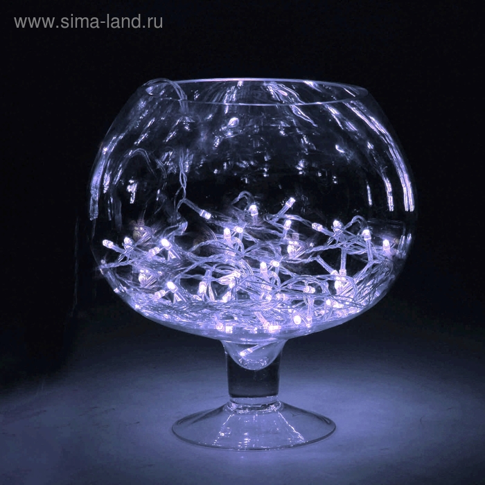 НИТЬ, 20 м, Н.С. LED-200-220V, контр. 8 режимов, БЕЛЫЙ - Фото 1