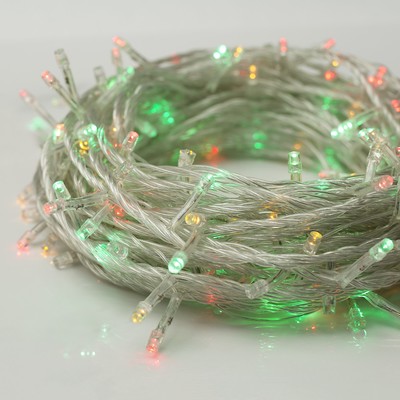 Гирлянда "Нить" 20 м, LED-200-220V, 8 режимов, нить прозрачная, свечение мульти