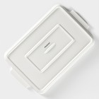 Блюдо для запекания прямоугольное Magistro «Бланш», 30×19 см, фарфор, белое - Фото 4