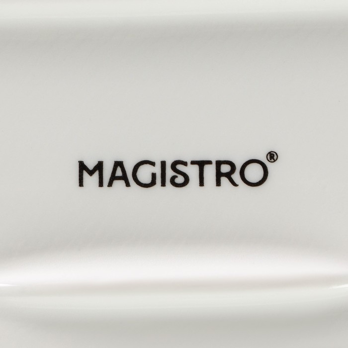 Блюдо для запекания прямоугольное Magistro «Бланш», 30×19 см, цвет белый - фото 1908645465