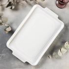 Блюдо для запекания Magistro «Бланш», 41.3×26 см, прямоугольное, фарфор, белое - Фото 1