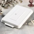 Блюдо для запекания Magistro «Бланш», 41.3×26 см, прямоугольное, фарфор, белое - Фото 3