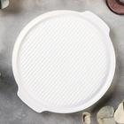 Блюдо для запекания Magistro «Бланш», d=23 см, круглое, фарфор, белое - Фото 2