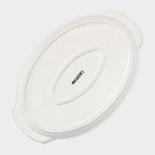 Блюдо для запекания Magistro «Бланш», 23×15×2 см, фарфор, белое - Фото 4