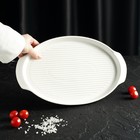 Блюдо фарфоровое для запекания Magistro «Бланш», 33×21×2.5 см, цвет белый - Фото 8