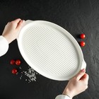 Блюдо фарфоровое для запекания Magistro «Бланш», 33×21×2.5 см, цвет белый - Фото 9