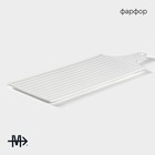 Блюдо для подачи Magistro «Гриль Бланш», 35.5×14 см, фарфор, белое - Фото 2