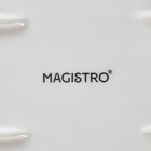 Блюдо для подачи Magistro «Гриль Бланш», 35.5×14 см, фарфор, белое - Фото 5