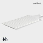 Блюдо для подачи Magistro «Гриль Бланш», 40.5×16 см, фарфор, белое - Фото 2