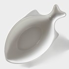 Салатник Magistro «Рыбка», 1 л, 26.5×15×8.5 см, фарфор, белый - Фото 3