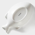 Салатник Magistro «Рыбка», 1 л, 26.5×15×8.5 см, фарфор, белый - Фото 5