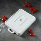 Блюдо для запекания Magistro «Гриль Бланш», 600 мл, 25.3×17.8×3 см, фарфор, белое - Фото 7