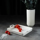 Блюдо для запекания Magistro «Гриль Бланш», 600 мл, 25.3×17.8×3 см, фарфор, белое - Фото 8