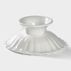 Блюдо для фруктов и десертов Magistro «Цветок», d=15 см, фарфор, белое - Фото 3