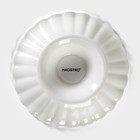 Блюдо для фруктов и десертов Magistro «Цветок», d=15 см, фарфор, белое - Фото 4