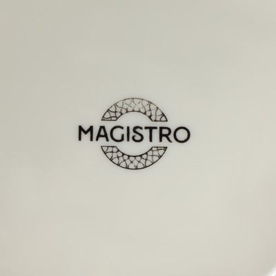Блюдо для фруктов и десертов Magistro «Цветок», d=27 см, фарфор, белое