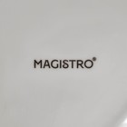 Блюдо фарфоровое с соусником Magistro «Бланш», соусник 60 мл, 18.5×17.5×4 см, белое - Фото 6