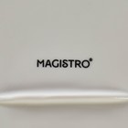 Пирожковая тарелка Magistro «Цветок Бланш», 22.5×22.5 см, квадратная, фарфор, белая - Фото 5