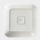 Тарелка Magistro «Цветок Бланш», 26.5×26.5 см, квадратная, фарфор, белая - Фото 4