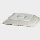 Тарелка Magistro «Цветок Бланш», 30×30 см, квадратная, фарфор, белая - Фото 3