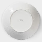 Салатник Magistro «Цветок Бланш», 780 мл, d=23 см, фарфор, белый - Фото 4