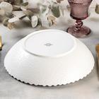 Салатник Magistro «Цветок Бланш», d=26.5 см, фарфор, белый - Фото 3