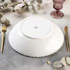 Салатник фарфоровый Magistro «Бланш», 2,88 л, d=30 см, цвет белый - Фото 3