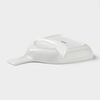 Менажница Magistro «Бланш», 26×19×4 см, 2 ячейки, фарфор, белая - Фото 4