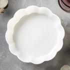 Блюдо для запекания Magistro «Флора», d=18 см, фарфор, белое - Фото 2